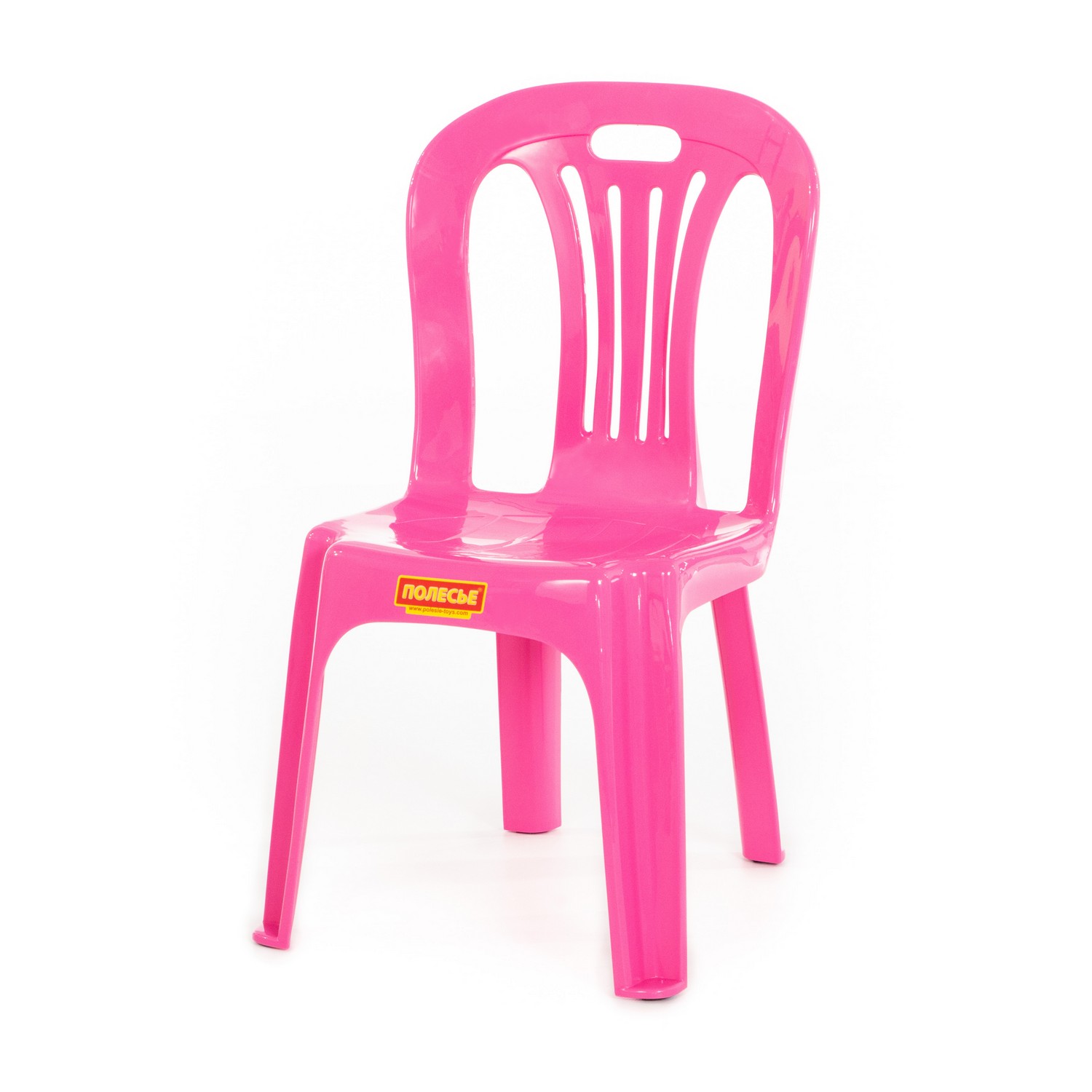 Детский стул пластиковый № 1.  Артикул    44341. Цвет розовый.  Полесье