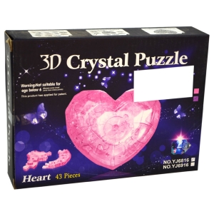    3D  Crystal Puzzle Heart 43 . . 36059
