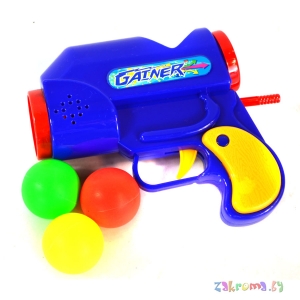 Детский пистолет с шариками. Цвет синий.  Артикул   XD-101
