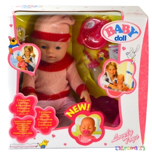 !    BABY DOLL ( ) NEW 9 .       . . 8001.