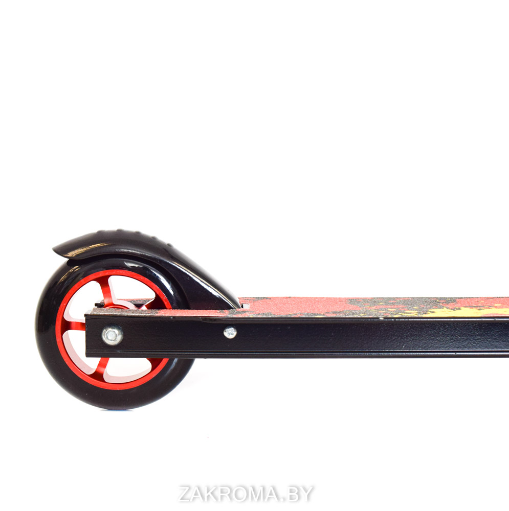 АКЦИЯ! Трюковой самокат прыжковый  Hooligan 300A, подростковый колеса PU  360°, до 100 кг. Цвет красный.  Арт.  300A/D01. Алюминиевые диски  145 руб.