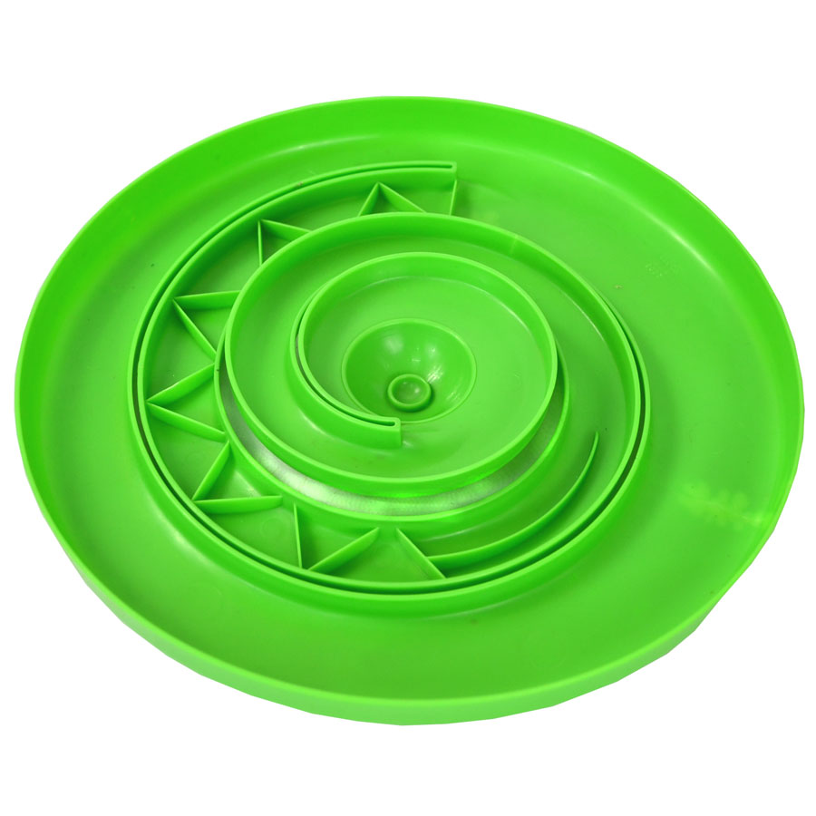 Детская игрушка летающая тарелка фрисби пластиковая. Цвет зеленый и желтый. Арт. 389