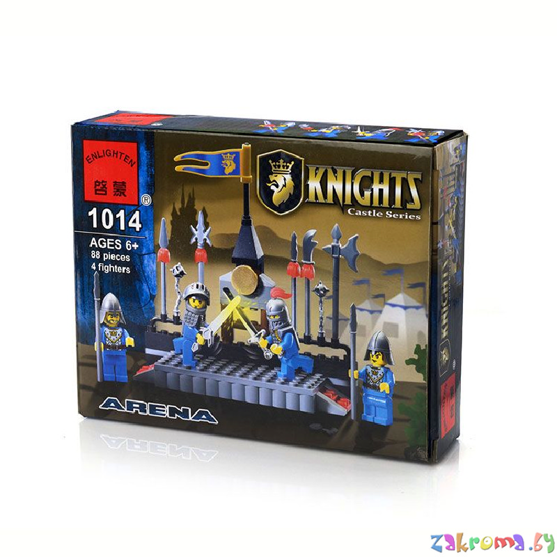 Детский конструктор Рыцари Арена 88 деталей. Brick (Брик) 1014 аналог Lego (Лего).