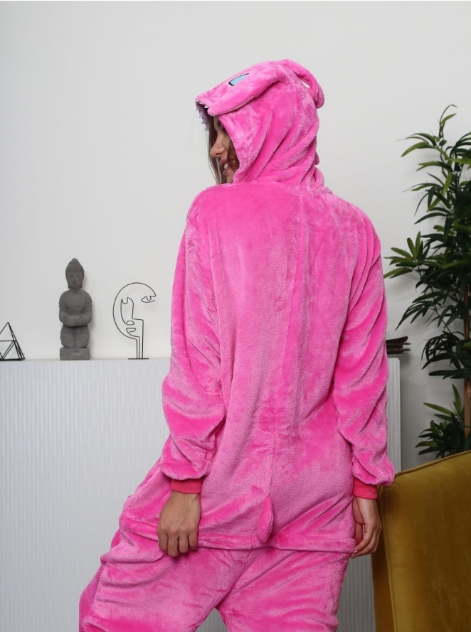 Кигуруми Стич Розовый пижама кигуруми подростковые, для взрослых . Размер S 145-155 см (12), M 155-165см (12), L 165-175см (6)