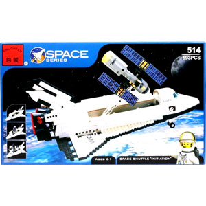 КОНСТРУКТОР BRICK 514 Космический челнок из серии 'Space (Космос)'  593 деталей (совместим с конструктором Лего)