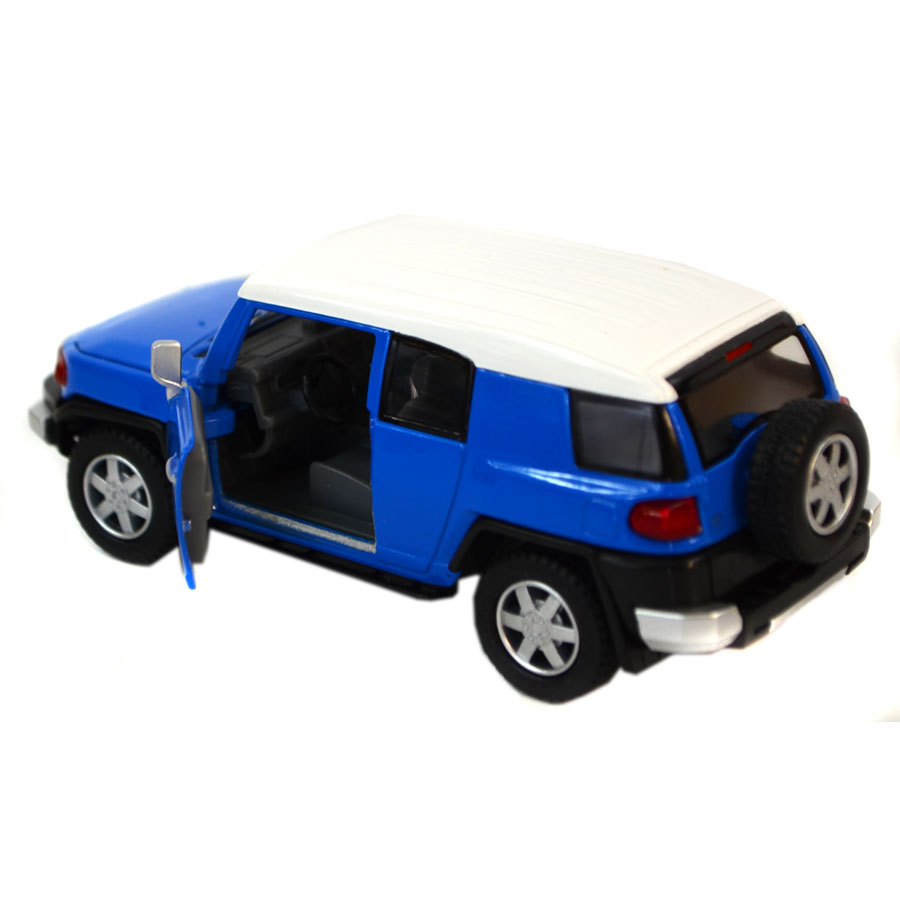 Металлическая модель машина Toyota FJ Cruiser. Масштаб 1:36. Цвет синий.  Арт. KT5343D