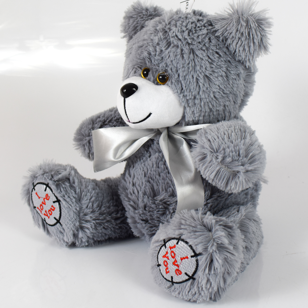 Мишка плюшевый мягкий медведь Тед 50 см. Мягкая игрушка медведь. Цвет серый.