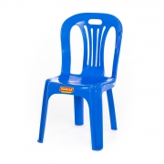 Детский стул пластиковый № 1.  Артикул    44341.  Цвет голубой.  Полесье