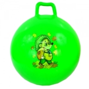 Мяч гимнастический с ручкой (резиновый), диаметр 55 см. Цвет салатовый. Арт. 2-13/HD65/300666/8152