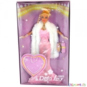 Кукла Defa  Lucy аналог куклы Barbie. Кукла Принцесса в колье и с аксессуарами, рост 30 см. В розовом платье.  Арт.   20953AB