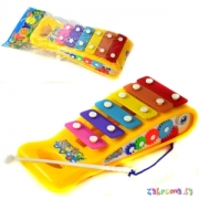 Акция! Детская музыкальная игрушка Fanny Toys ксилофон (металлофон) Каталочка. Цвет желтый. Арт.   3059  22 руб.