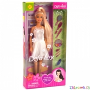 Кукла для девочек Defa Lucy (Дефа Люси) с аксессуарами в белом платье. Арт. 8066