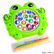 Детская развивающая игрушка игровой набор рыбалка  с музыкой. Цвет зеленый. Арт. 9981-13a