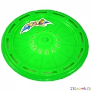 Детская игрушка летающая тарелка фрисби пластиковая 26 см. Цвет зеленый. Арт. 005