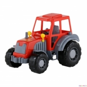Детский трактор Алтай 28 см. Цвет красно-серый. Полесье. Арт. 35325.