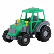 Детский трактор Алтай 28 см. Цвет зелено-серый. Полесье. Арт. 35325.