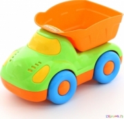 Детская игрушка автомобиль-самосвал Дружок 22,5 см. Цвет кабины салатовый. Полесье. Арт. 47045