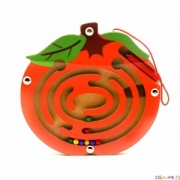 Акция! Магнитный лабиринт "Фрукты" деревянная игрушка  ТМ Mapacha (Мапача) Апельсин.  Арт. 76660  15 руб.