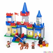 Конструктор "Макси" - "Замок" (169 элементов) (в коробке).  Совместим с Лего Дупло (LEGO Duplo). Полесье. Арт. 77639