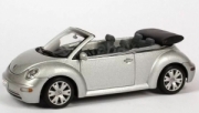 Детская машина металлическая модель Kinsmart VW NEW BEETLE CONVERTIBLE масштаб 1:32 с открывающимися дверками. Цвет серый металик. Арт. KT5073D/000А31297