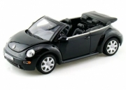 Детская машина металлическая модель Kinsmart VW NEW BEETLE CONVERTIBLE масштаб 1:32 с открывающимися дверками. Цвет черный. Арт. KT5073D/000А31297