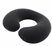 INTEX 68675 подушка надувная на шею велюр.  Подушка-подголовник с флокированным покрытием 36*30*10 см. Цвет черный. Арт. 68675