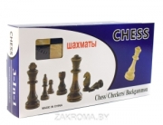 Настольная игра деревянная 3 в 1 Шахматы, шашки, нарды, размер поля 29,5х29,5 см. Арт. S3033/125188