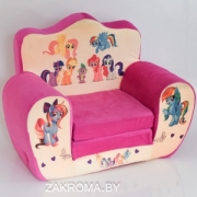 Детское кресло мягкое раскладное My little pony (Моя маленькая пони). Цвет розовый.