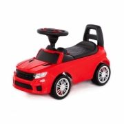 Детская каталка автомобиль "SuperCar" №6 со звуковым сигналом (красная) Полесье. Арт. 84590