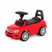 Детская каталка автомобиль "SuperCar" №5 со звуковым сигналом (красная) Полесье. Арт.  84583