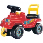 Детская игрушка-каталка Джип 4х4 со звуковым сигналом. Цвет красный. Арт. 62796/1534. Полесье.