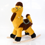 УЦЕНКА! Детская мягкая качалка Верблюд. Цвет желтый. 65 руб.