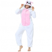 Акция! Кигуруми Белый Зайчик пижама кигуруми подростковая, для взрослых. Размер  L 165-175 (1)