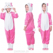 Кигуруми Hello Kitty (Хеллоу Китти) пижама кигуруми детская. Размер 110 (3)