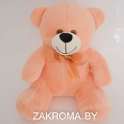 Мишка плюшевый мягкий медведь Макар 55 см. Мягкая игрушка медведь. Цвет персик.