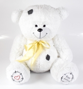 Акция! Мишка плюшевый мягкий медведь Тед 110 см. Мягкая игрушка медведь. Цвет белый  65 руб.