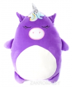 Игрушка подушка Спящая Единорожка. Цвет фиолетовый.