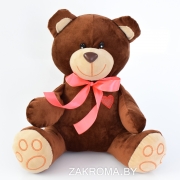 Мишка плюшевый мягкий медведь Шоколад рост 55 см. Мягкая игрушка медведь. Цвет коричневый.