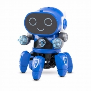 Акция! Детская игрушка интерактивный танцующий робот-паук (свет, звук, движение). Цвет синий. Арт. ZYB-B3172