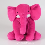 Слон мягкая игрушка аналог слон ИКЕА, высота  40 см, цвет фуксия